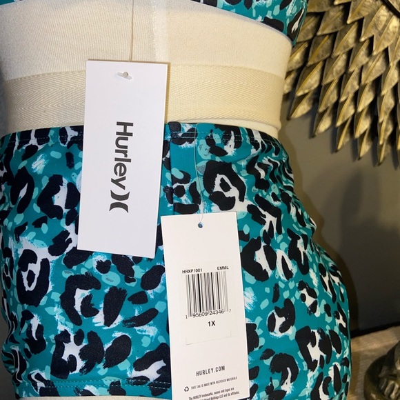 Hurley green animal print bikini set - Picture 10 of 16